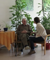 Rencontre entre Florence Massin et un patient