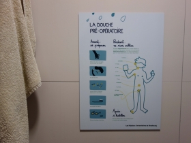 Consignes pour la douche pré-opératoire
