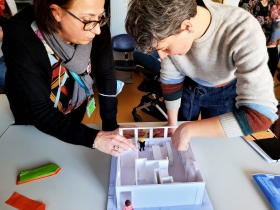 Collaboration entre Valérie Barth, conductrice de travaux DIT et Anne-Laure Desflaches des Ateliers RTT 